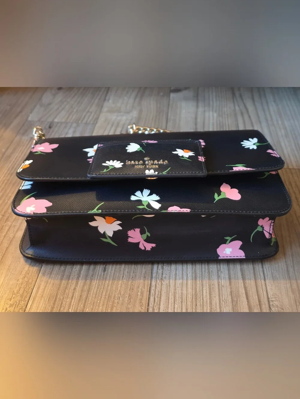 Kate Spade Madison Floral Waltz Flap Convertible Crossbody + Card Holder